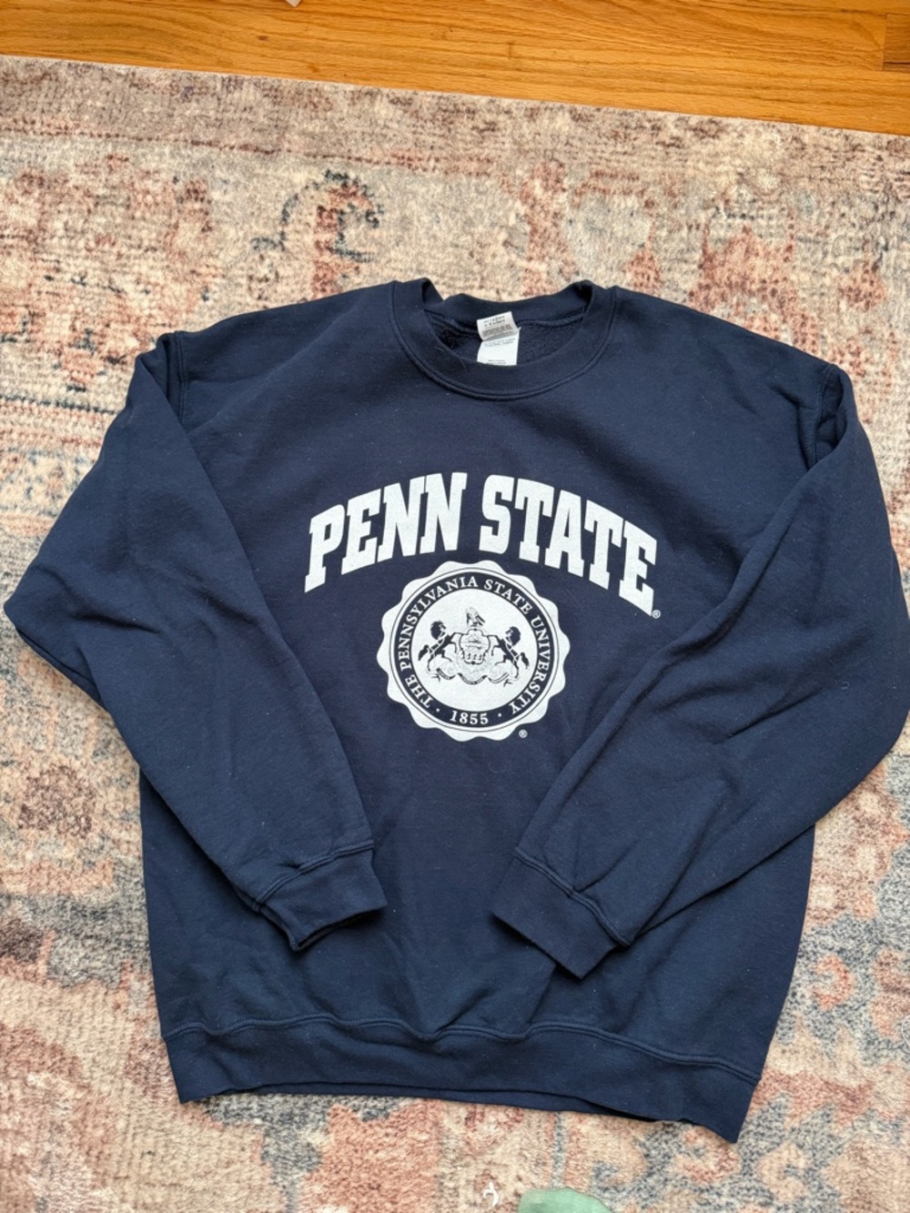 Gildan Navy Crewneck Sweatshirt with Penn State Seal